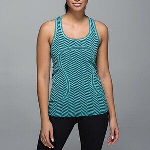 Lululemon Run Swiftly Racerback Tank Blue 6 NWOT
